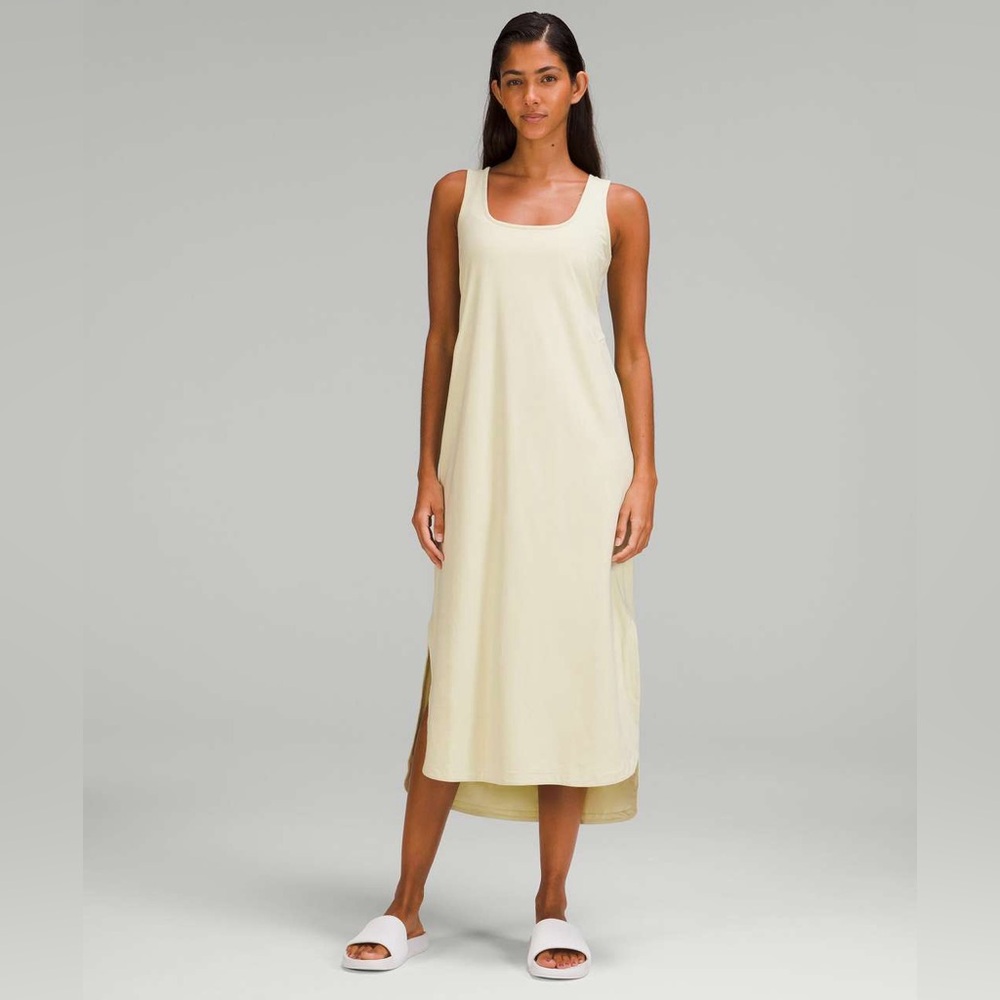 Lululemon Pima Cotton Open-Back Midi Dress - Dewy